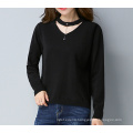 PK18ST098 necklace pullover cashmere sweater for girls